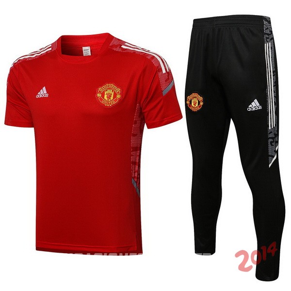 Entrenamiento Manchester United Conjunto Completo 2021/2022 Rojo II Negro