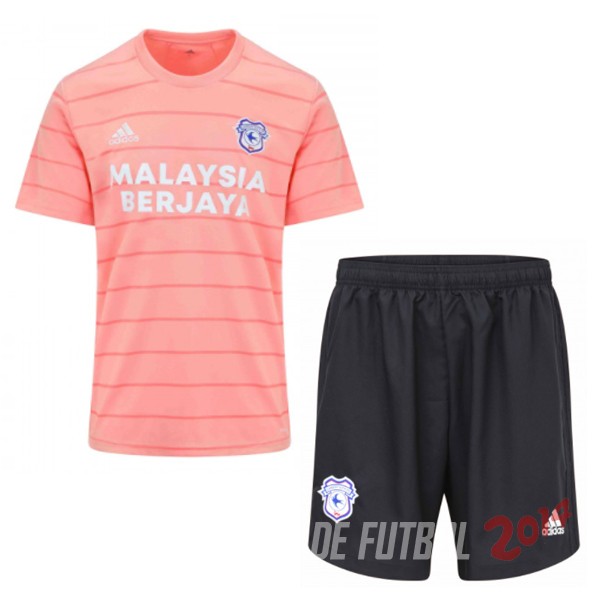 Camiseta Del Conjunto Completo Cardiff City Nino Segunda Equipacion 2021/2022