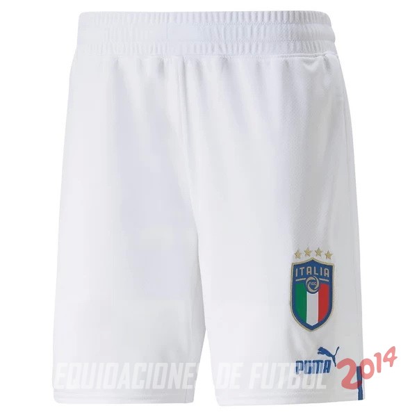 Camiseta De Italia de la Seleccion Primera Pantalones 2022 Blanco