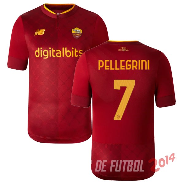 NO.7 Pellegrini De Camiseta Del As Roma Primera 2022/2023