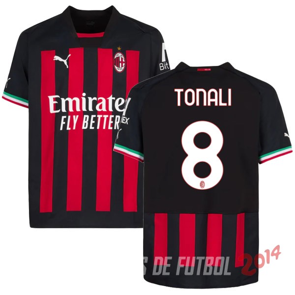 NO.8 Tonali De Camiseta Del AC Milan Primera 2022/2023