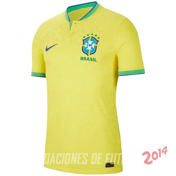 Tailandia Camiseta De Brasil de la Seleccion Primera Jugadores Copa del mundo 2022