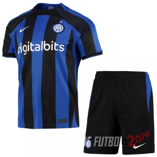 Camiseta Del Conjunto Completo Inter Milan Nino Primera Equipacion 2022/2023