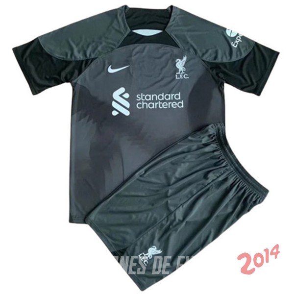 Camiseta Del Conjunto Completo Hombre Portero Liverpool 2022/2023 Negro