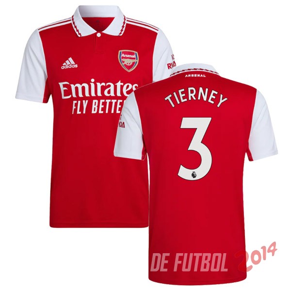 NO.3 Tierney Camiseta Del Arsenal Primera 2022/2023