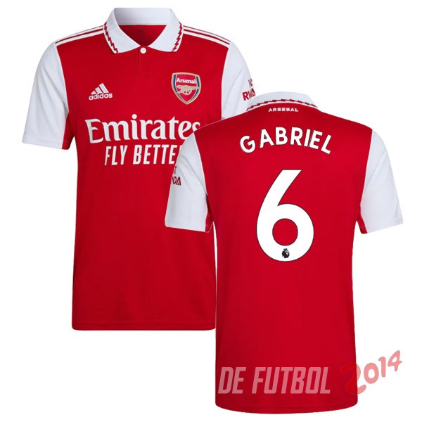 NO.6 Gabrie Camiseta Del Arsenal Primera 2022/2023