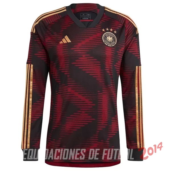 Camiseta De Alemania de la Seleccion Manga Larga Seconda Copa del mundo 2022