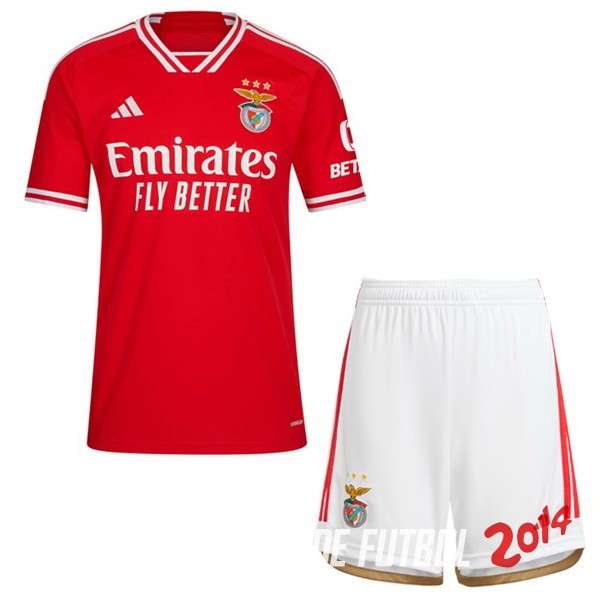 Camiseta Del Conjunto Completo SL Benfica Ninos Primera 2023/2024