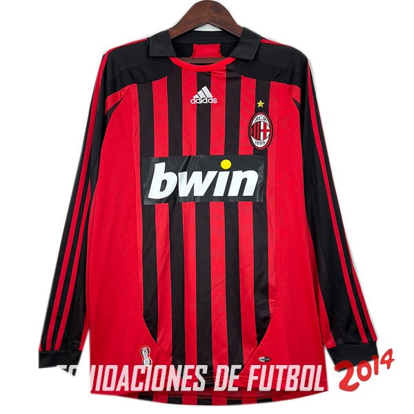 Retro Camiseta De AC Milan Primera Manga Larga 2007/2008