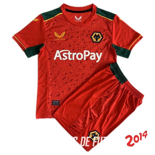 Camiseta Del Conjunto Completo Hombre Wolves Segunda 2023/2024