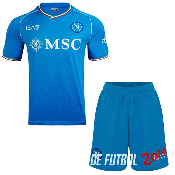 Camiseta Del Conjunto Completo Hombre Napoli Primera 2023/2024