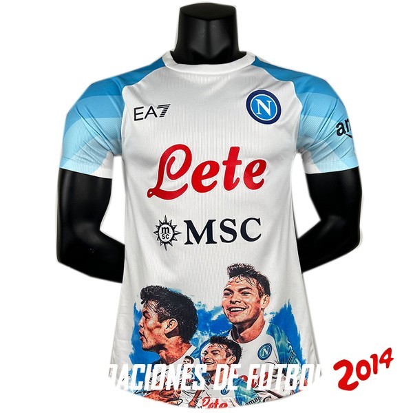 Tailandia Jugadores Camiseta Del Napoli Especial 2023/2024 Blanco III Azul