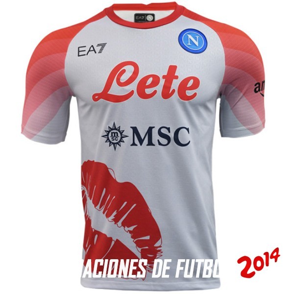 Tailandia Jugadores Camiseta Del Napoli Especial 2023/2024 Blanco Rojo