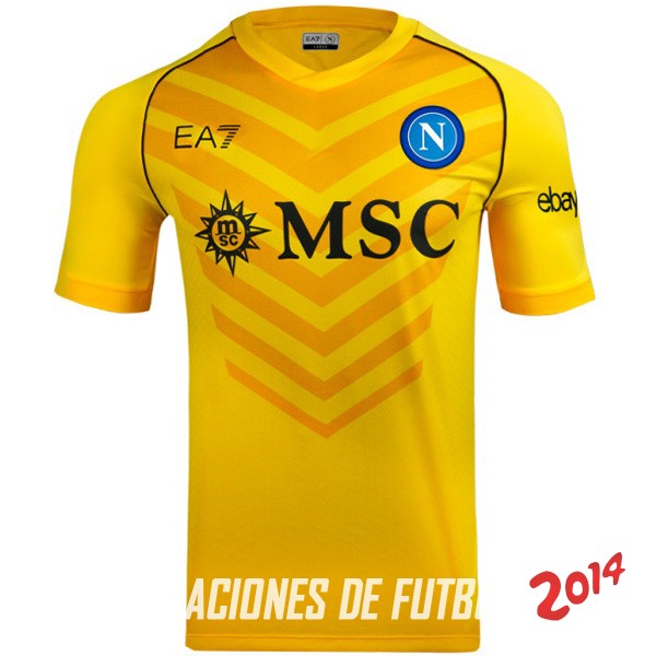 Tailandia Camiseta Del Napoli Portero 2023/2024 Amarillo