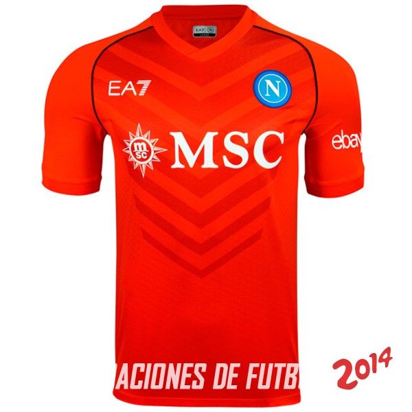 Tailandia Camiseta Del Napoli Portero 2023/2024 Naranja