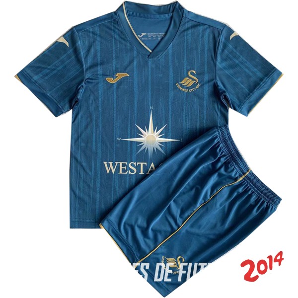 Camiseta Del Conjunto CompletoSwansea City Ninos Segunda 2023/2024