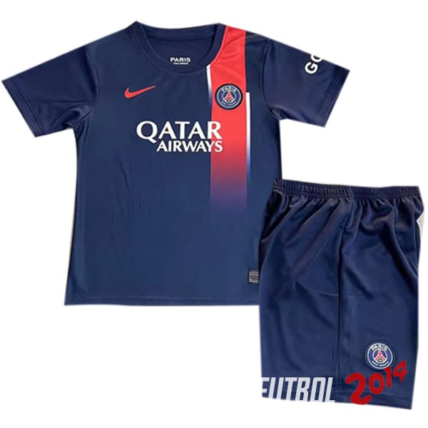 Camiseta Del Conjunto Completo Paris Saint Germain Ninos Primera 2023/2024