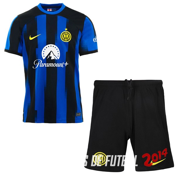 Camiseta Del Conjunto Completo Inter Milan Nino Primera 2023/2024