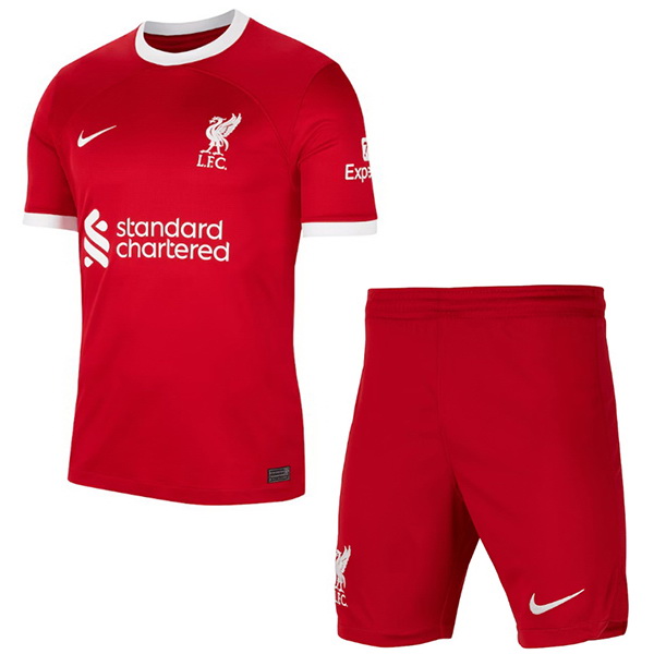 Camiseta Del Conjunto Completo Liverpool Nino Primera 2023/2024