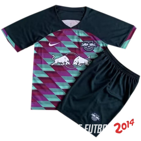 Camiseta Del Conjunto Completo Hombre Leipzig Concepto Negro 2023/2024