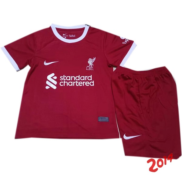 Camiseta Del Conjunto Completo Liverpool Nino 2023/2024