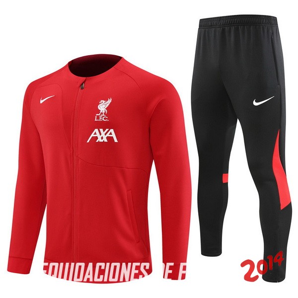 Chandal Del Conjunto Completo Liverpool Ninos Rojo Negro 2022/2023