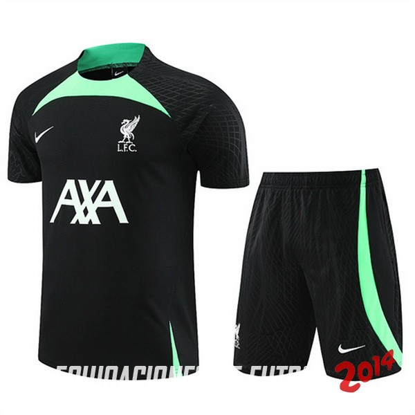 Entrenamiento Del Conjunto Completo Liverpool Ninos Negro Verde 2023/2024