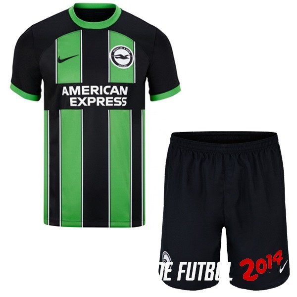 Camiseta Del Conjunto Completo Hombre Brighton & Hove Albion Segunda 2023/2024