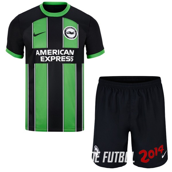 Camiseta Del Conjunto Completo Brighton & Hove Albion Nino Segunda 2023/2024