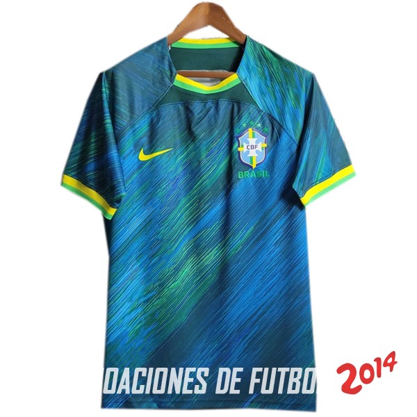 Tailandia Camiseta Del Brasil Especial Azul Verde 2023