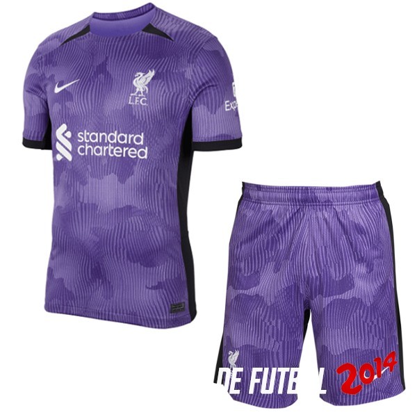 Camiseta Del Conjunto Completo Hombre Liverpool Tercera 2023/2024