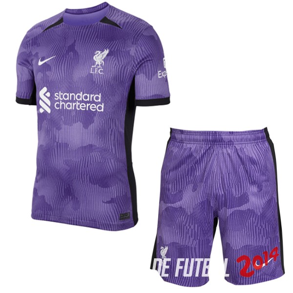 Camiseta Del Conjunto Completo Liverpool Tercera 2023/2024