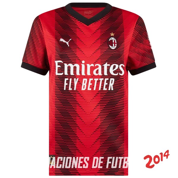 Camiseta Del AC Milan Mujer Primera 2023/2024