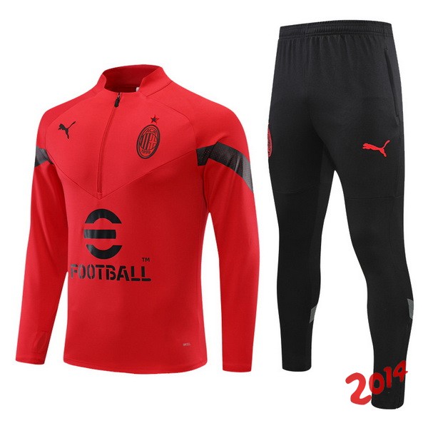 Chandal Conjunto Completo Ninos AC Milan Rojo I Negro 2022-2023