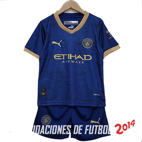 Camiseta Del Conjunto Completo Manchester City Ninos Especial Azul Marino 2022/2023