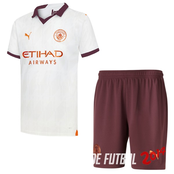 Camiseta Del Conjunto Completo Hombre Manchester City Segunda 2023/2024