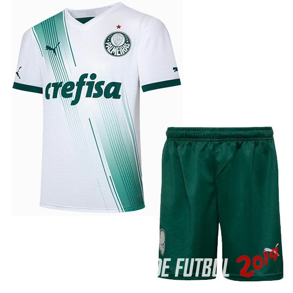 Camiseta Del Conjunto Completo SE Palmeiras Ninos Segunda 2023/2024