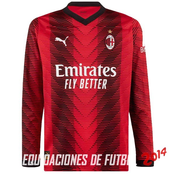 Tailandia Camiseta Del AC Milan Primera Manga Larga 2023/2024