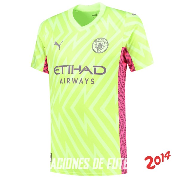 Tailandia Camiseta Del Manchester City Portero 2023/2024 Amarillo