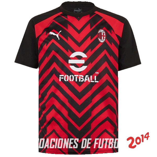 Tailandia Camiseta Del AC Milan Previo-al-partido 2023/2024 Amarillo