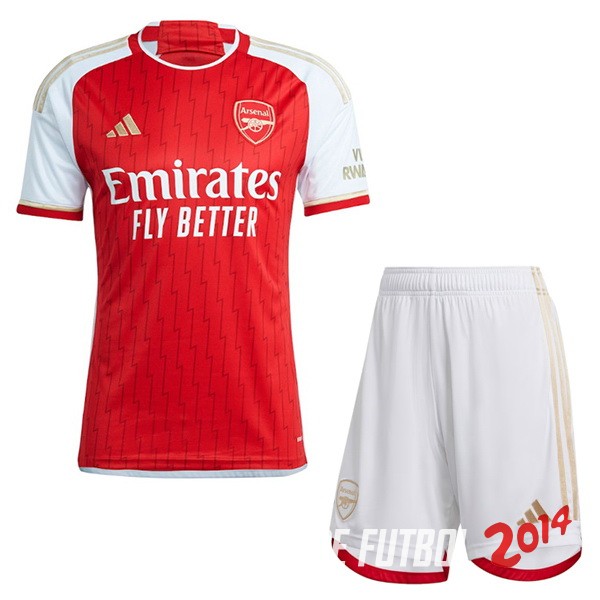 Camiseta Del Conjunto Completo Hombre Arsenal Primera 2023/2024