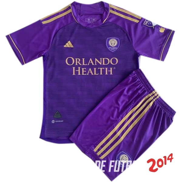 Camiseta Del Conjunto Completo Orlando City Nino Primera 2023/2024