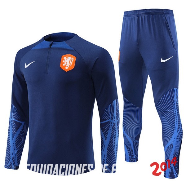 Chandal Del Conjunto Completo Paises Bajos Ninos III Azul 2022