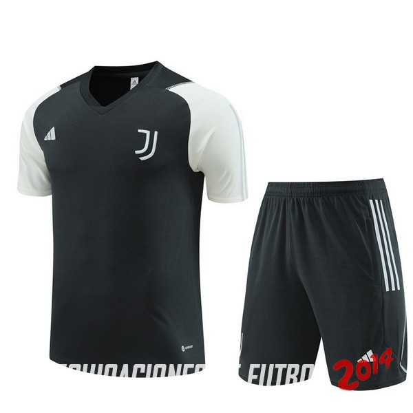 Entrenamiento Del Conjunto Completo Juventus Ninos Gris Verde 2023/2024