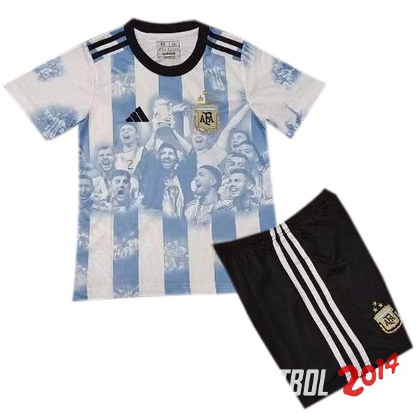 Camiseta Del Conjunto Completo Hombre Argentina Especial Azul Blanco 2023