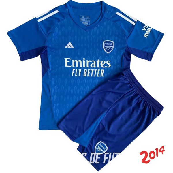 Camiseta Del Conjunto Completo Hombre Arsenal Portero Azul 2023/2024