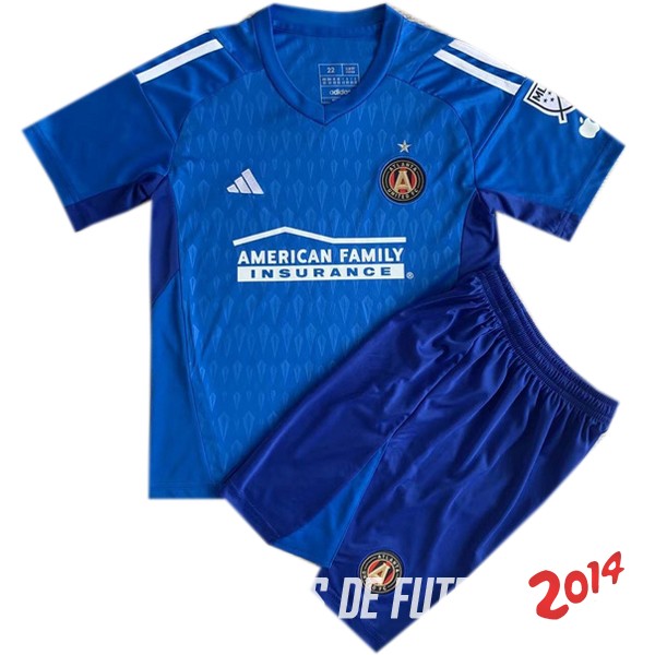 Camiseta Del Conjunto Completo Atlanta United Nino Portero Azul 2023/2024