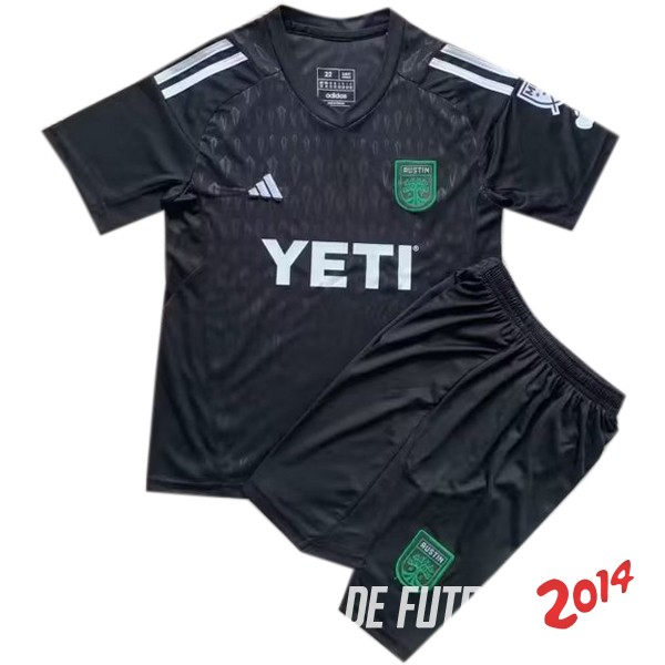 Camiseta Del Conjunto Completo Austin FC Nino Portero Negro 2023/2024