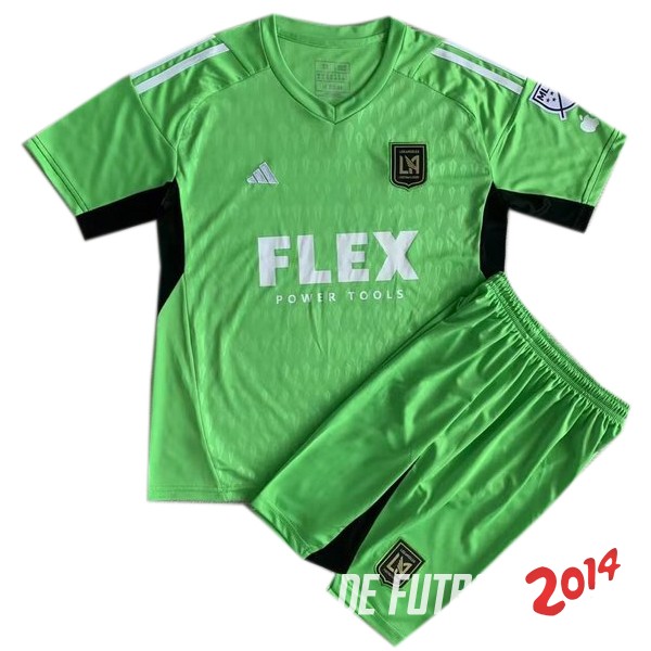 Camiseta Del Conjunto Completo LAFC Nino Portero Verde 2023/2024