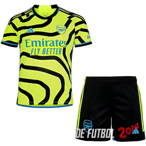 Camiseta Del Conjunto Completo Hombre Arsenal Segunda 2023/2024